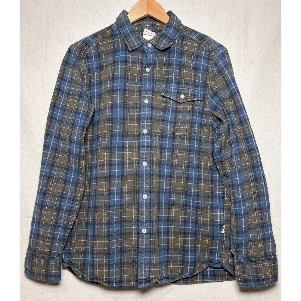 The North Face Shirt‎ Mens Medium Blue Plaid Arroyo Hiking Outdoor Flannel M